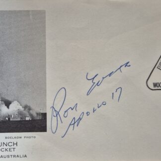 on Evans Apollo 17 Pilot – ELDO Europa 1 Rocket Launch Commemorative Cover – signed 6.5"x4.5"