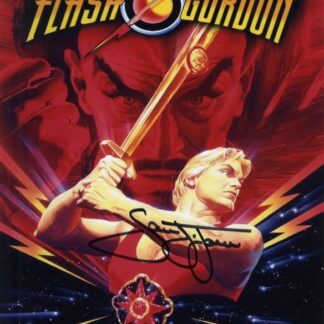 Sam J. Jones as Flash Gordon – Signed 14″x11″ Oversized Photo /miniposter with GFA COA