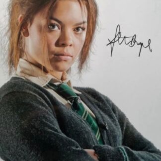 Scarlett Byrne as Pansy Parkinson in Harry Potter – Signed 12" x 8" Photo with COA