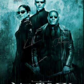 The Matrix Revolutions signed Poster