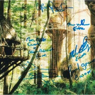 Autographed photo Star Wars Ewok Village