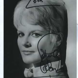 Petula Clark – signed 10" x 8" vintage black and white photo with COA