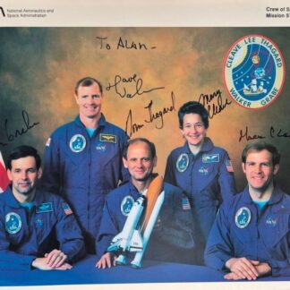 STS-30 Crew – Signed & dedicated 10" x 8" Photo