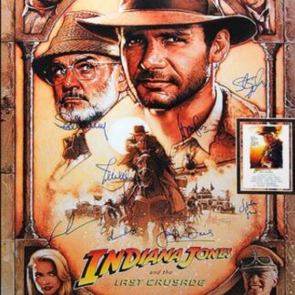 Multi autographed poster Indiana Jones and the Last Crusade