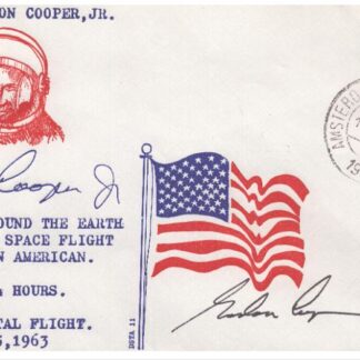 Astronaut Gordon Cooper – Signed NASA Mercury Program Commemorative Cover with COA