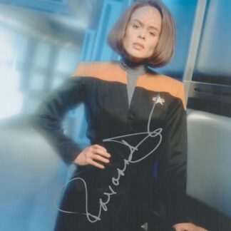 Roxann Dawson autographed photo as B'Elanna Torres in Star Trek Voyager