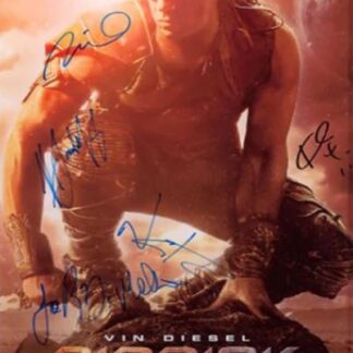 Riddick movie poster - signed by cast