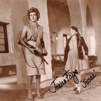 Janina Faye in the movie The Day of the Triffids – signed 10" x 8" black & white photo with COA