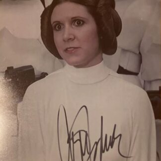 Star Wars: Carrie Fisher as Princess Leia 10" x 8" autographed photo
