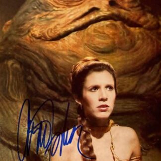 Star Wars: Carrie Fisher as Princess Leia 10" x 8" autographed photo