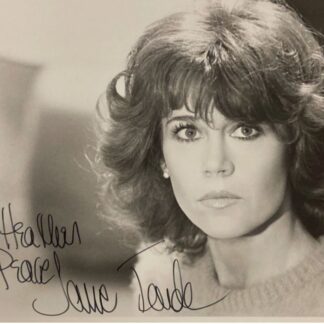 Jane Fonde 10" x 8" autographed photo