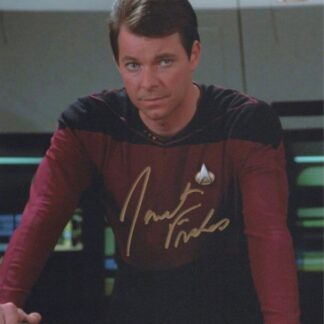 Jonathan Frakes as Commander William T. Riker in Star Trek: The next Generation - signed photo 10" x 8" with COA