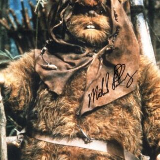Star Wars; Michael Hanburry Ballan as an Ewok 10" x 8" autographed photo