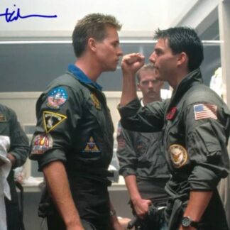 Val Kilmer as Tom "Iceman" Kazansky in the "Top Gun" movie huge 20" x 16" autographed photo - with COA