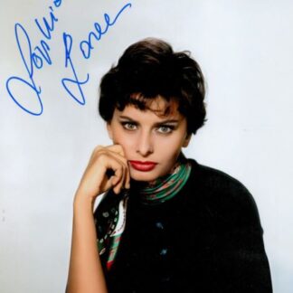 Sophia Loren – Signed 10" x 8" Photo with COA