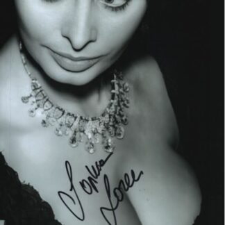Sophia Loren – Signed 10" x 8" Photo with COA