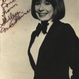 Shirley MacLaine – Signed & dedicated 6" x 4" Photo with COA