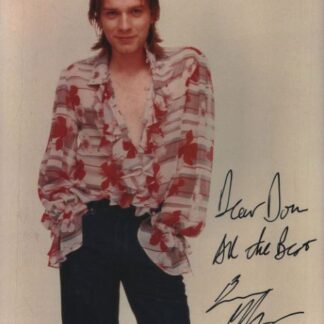 Ewan McGregor autographed photo 10" x 8"