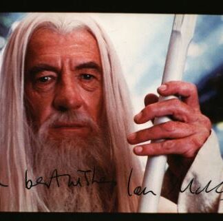 Sir Ian McKellen as Gandalf – Signed & dedicated 10" x 8" Portrait Photo with COA