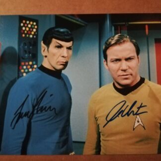 Star Trek: William Shatner & Leonard Nimoy - double signed 10" x 8" photo