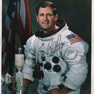 Astronaut William R. Pogue – 8" x 10" Signed NASA Skylab 4 Portrait Photo with COA