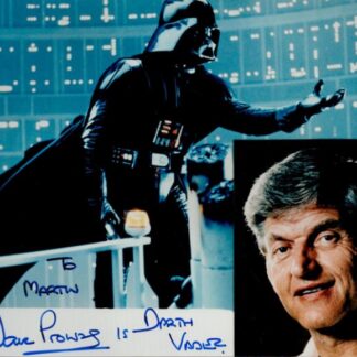Star Wars: Dave Prowse as Darth Vader photo 10" x 8" - with COA