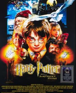 Harry Potter and the Sorcerer's Stone signed povie poster