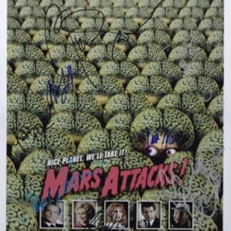 Mars Attacks autographed movie poster