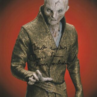 Star Wars: Ross Sambridge as Snoke photo 10" x 8" - with COA