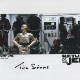 Star Wars: Tina Simmons as rebel photo 10" x 8" - with COA