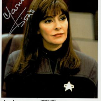 Marina Sirtis as Counselor Deanna Troi in Star Trek the Next generation signed photo 10" x 8" - with COA