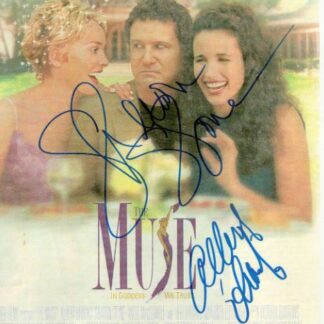 Sharon Stone & Albert Brooks in The Muse – Double signed 12" x 8" Photo with COA