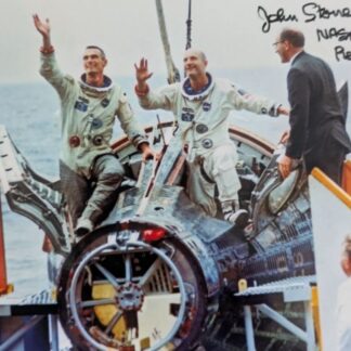 John Stonesifer NASA’s legendary recovery expert – 4" x 5,5" Signed NASA Recovery Photo
