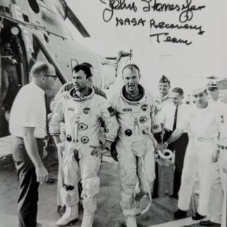 John Stonesifer NASA’s legendary recovery expert – 4" x 5" Signed NASA Recovery Photo