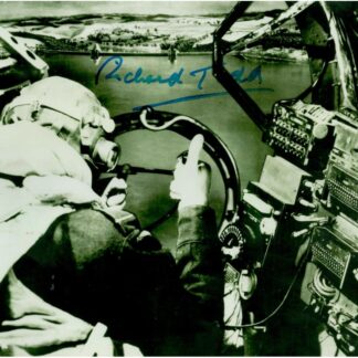 Richard Todd as Wing Commander Guy Gibson in The Dam Busters – Signed 12″ x 8″ Photo
