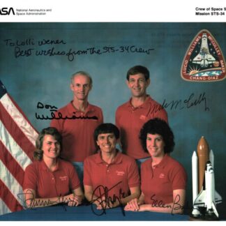 STS-34 Crew – Signed 8" x 10" NASA Photo