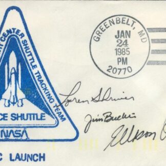 FDC (First Day Cover STS-51C Launch - Signed by Loren Shriver, Ellison Onizuka & Jim Buchli + Autopen Signature of Ken Mattingly with COA