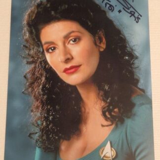 Marina Sirtis as Deanna Troi in Star Trek: The Next Generation – Signed 12″x8″ Photo with COA