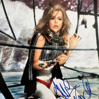 Jane Fonda as Barbarella in the movie Barbarella – signed 10" x 8" photo with COA
