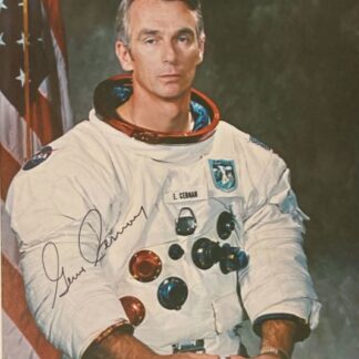 Astronaut Eugene Cernan – 8" x 10" Signed NASA Portrait Photo with COA