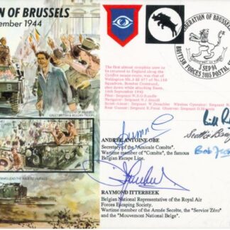 Raymond Itterbeek – Signed Commemorative Cover Honoring the Liberation of Brussels (WWII) – With COA