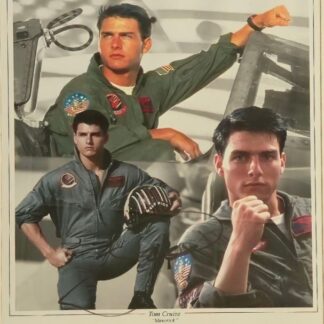 Tom Cruise as Lieutenant Pete “Maverick” Mitchell in Top Gun - signed photo framed with COA