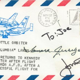 Tamara Jernigan (autopen) + unknown signature – Signed First Day Cover Featuring Space Shuttle on SCA (Boeing 747)