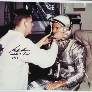 Astronaut Gordon Cooper – 8" x 10" Signed NASA Faith 7 Pre-Flight Portrait (1963) with COA