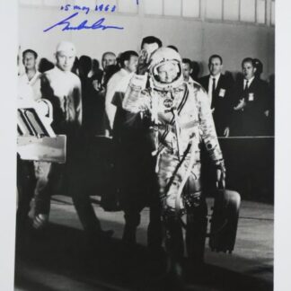 Astronaut Gordon Cooper – 8" x 10" Signed NASA Faith 7 Pre-Flight Portrait (1963) with COA