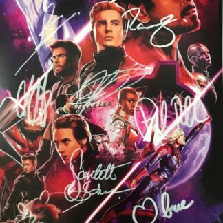 Avengers Cast – Multi-Signed 8″ x 10″ Photo by 8 Actors of main cast with COA