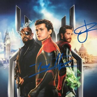 Triple-Signed Spider-Man: Far From Home Photo – Tom Holland, Samuel L. Jackson & Jake Gyllenhaal – 8" x 10" with COA
