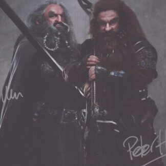 John Callen & Peter Hambleton in The Hobbit – Double Signed 12" x 8" Photo with COA
