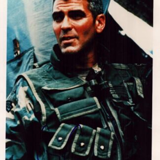 George Clooney as Lt. Col. Thomas Devoe in The Peacemaker – signed 10" x 8" color photo with COA