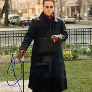 Celebrate the legacy of one of cinema’s most iconic franchises with this authentically signed photo of Andy Garcia, who portrayed Vincent Mancini, the fiery and ambitious nephew of Michael Corleone in The Godfather Part III. Garcia’s powerful performance earned him an Academy Award nomination and helped bring a new generation of intensity to the Corleone family legacy. This professionally printed photograph captures Garcia in character and is personally hand-signed by the actor. Known for his roles in The Untouchables, Ocean’s Eleven, Internal Affairs, and When a Man Loves a Woman, Garcia has built a career defined by charisma, depth, and dramatic range. A standout piece for collectors of mafia film memorabilia and fans of classic Hollywood storytelling.
